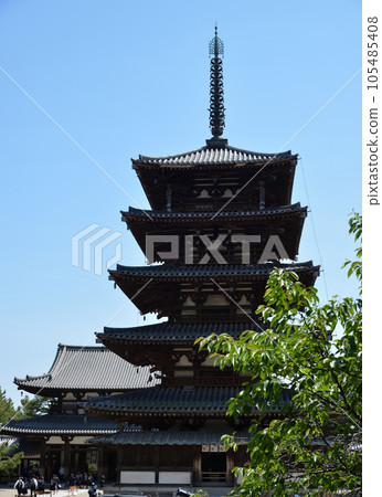 Horyuji Temple Five-storied Pagoda 105485408