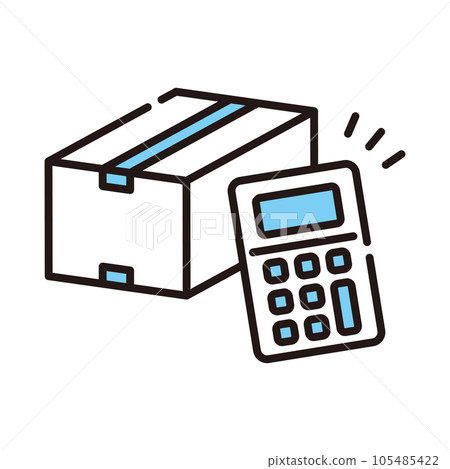 Box package product price price icon Box package product price price icon 105485422