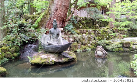 永平寺、一葉觀音和青蛙雕像 [日本福井] 105485921