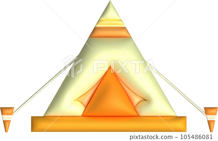 3d illustration camping travel tent equipment ,Tourist camp tents 105486081