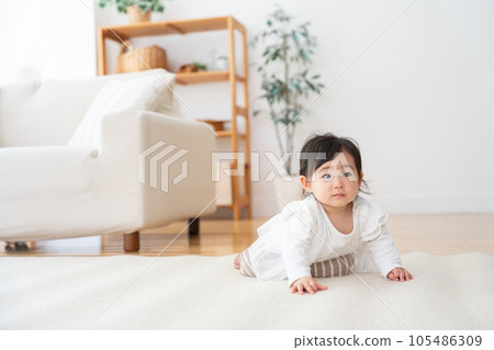 9 months old baby 9 months old baby 105486309