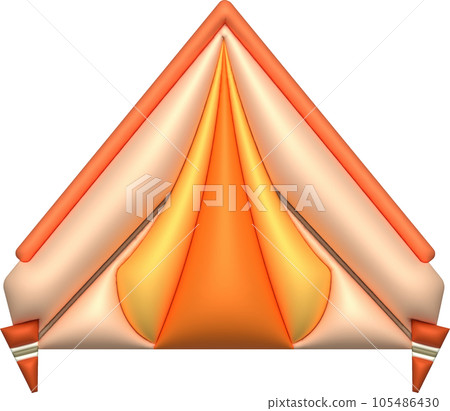 3d illustration camping travel tent equipment ,Tourist camp tents 105486430