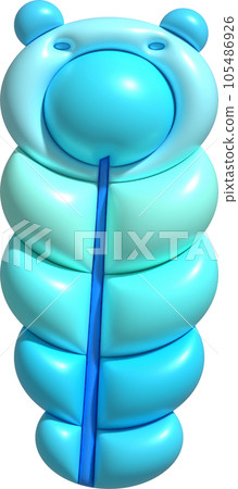 3d illustration sleeping bag camping bed for tourists Hiking gear for sleeping. 105486926
