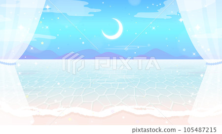 quiet summer beach background material quiet summer beach background material 105487215