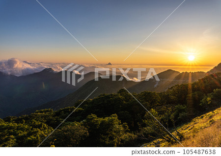 從伊吹山山頂停車場看到的日出 105487638