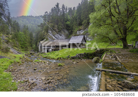 Oblazy water mills near Kvacany, Kvacianska valley, Slovakia Oblazy water mills near Kvacany, Kvacianska valley, Slovakia 105488608