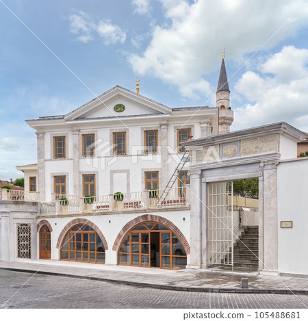 18th century Ottoman Arnavutkoy Tevfikiye Mosque in Arnavutkoy district, Istanbul, Turkey 18th century Ottoman Arnavutkoy Tevfikiye Mosque in Arnavutkoy district, Istanbul, Turkey 105488681