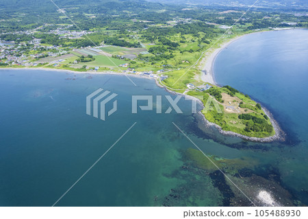 Aerial view of Cape Altori, Hokkaido Aerial view of Cape Altori, Hokkaido 105488930