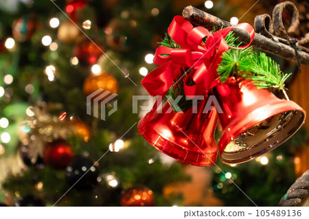 christmas bell ornament decoration eve december illumination christmas bell ornament decoration eve december illumination 105489136