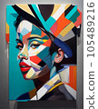 stylish contemporary art 105489216
