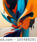 beautiful abstract painting 105489291