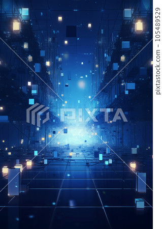 abstract blue background with lines 105489529