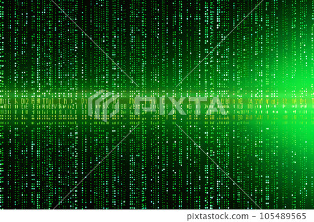 binary code on binary code background 105489565
