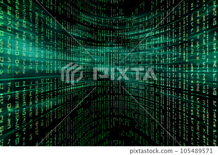 binary code on binary code background binary code on binary code background 105489571