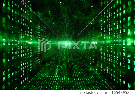 binary code on binary code background binary code on binary code background 105489583