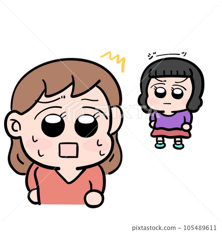 女孩被朋友盯著 105489611