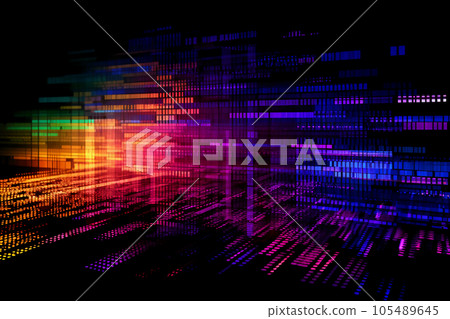 code streams of binary code on screen code streams of binary code on screen 105489645