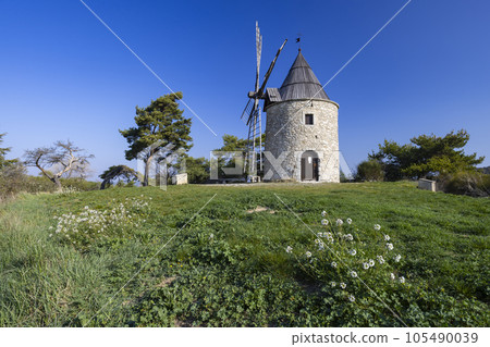 Montfuron Windmill (Moulin Saint-Elzear de Montfuron) in Provence, Alpes-de-Haute-Provence, France 105490039