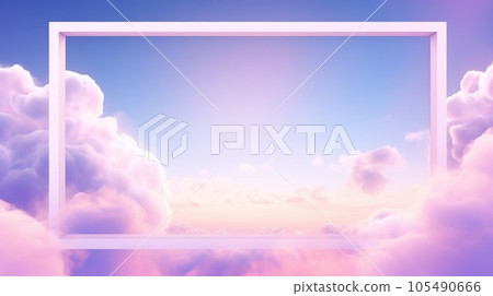 Pink cloud background 105490666