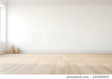 Empty light room interior 105490855