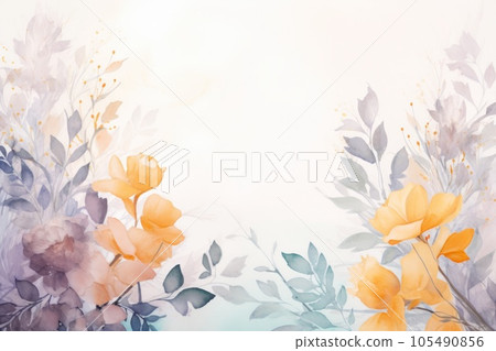 Watercolor floral background Watercolor floral background 105490856