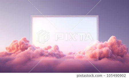 Pink cloud background Pink cloud background 105490902