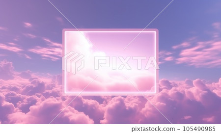Pink cloud background 105490985