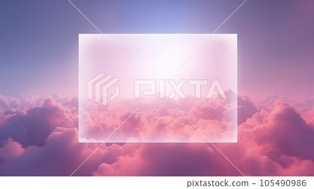 Pink cloud background 105490986