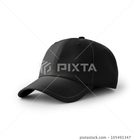 Mockup black baseball cap isolated 105491347