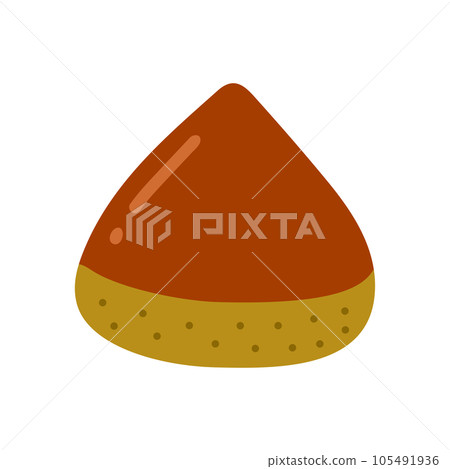 Simple chestnut illustration 105491936