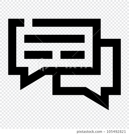 Chat icon. Internet technology concept. Icon in line style 105492821