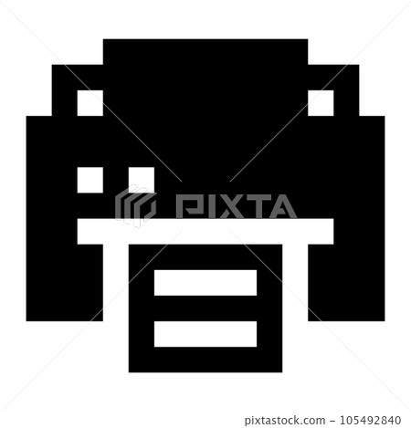 Printer icon. Internet technology concept. Icon in line style 105492840