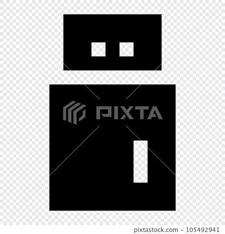 Usb icon. Internet technology concept. Icon in line style 105492941
