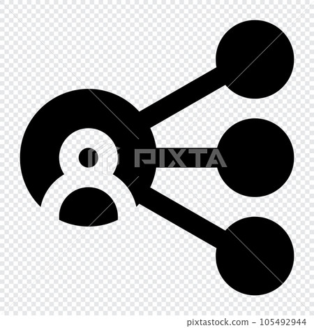 Network icon. Internet technology concept. Icon in line style Network icon. Internet technology concept. Icon in line style 105492944