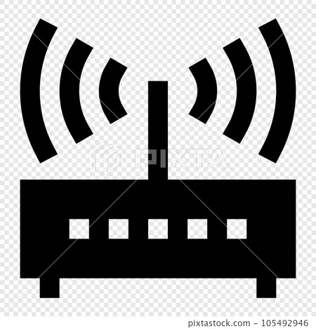 Wireless Connection icon. Internet technology concept. Icon in line style Wireless Connection icon. Internet technology concept. Icon in line style 105492946