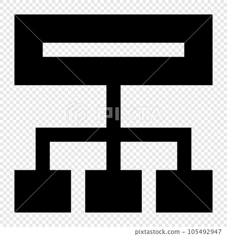 Flowchart icon. Internet technology concept. Icon in line style Flowchart icon. Internet technology concept. Icon in line style 105492947