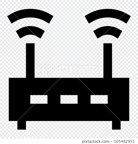 Access Point icon. Internet technology concept. Icon in line style Access Point icon. Internet technology concept. Icon in line style 105492951