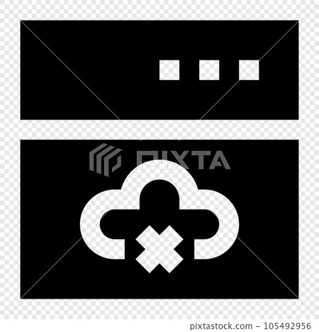 No Connection icon. Internet technology concept. Icon in line style No Connection icon. Internet technology concept. Icon in line style 105492956
