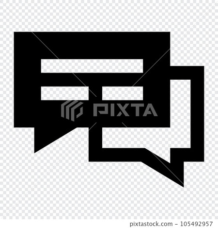 Chat icon. Internet technology concept. Icon in line style Chat icon. Internet technology concept. Icon in line style 105492957