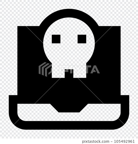 Hack icon. Internet technology concept. Icon in line style Hack icon. Internet technology concept. Icon in line style 105492961