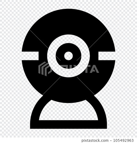 Webcam icon. Internet technology concept. Icon in line style Webcam icon. Internet technology concept. Icon in line style 105492963