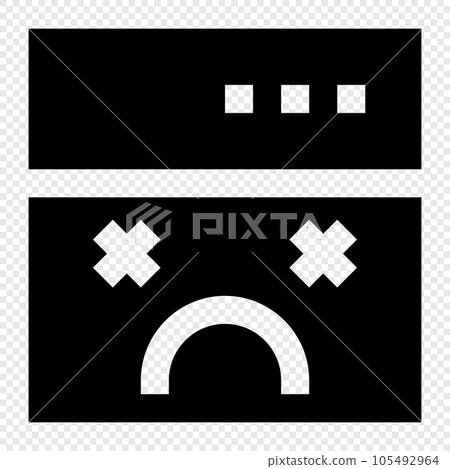 Error icon. Internet technology concept. Icon in line style Error icon. Internet technology concept. Icon in line style 105492964