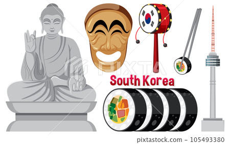 Korean element nation tradition symbol Korean element nation tradition symbol 105493380