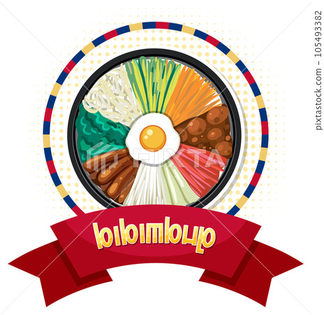 Korean traditional food vector Korean traditional food vector 105493382