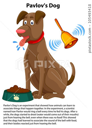 Pavlov's Dog Experiment Vector Pavlov's Dog Experiment Vector 105493418