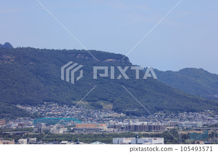 從高松市峰山看到的“屋島”南嶺 從高松市峰山看到的“屋島”南嶺 105493571