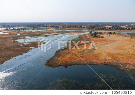 Aerial view of the Okavango Delta Aerial view of the Okavango Delta 105493810