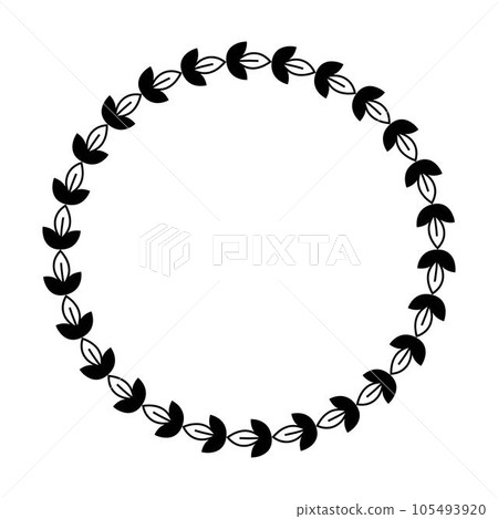 Floral circle border design rounded flower frame ring for decoration ornament in vector illustration Floral circle border design rounded flower frame ring for decoration ornament in vector illustration 105493920