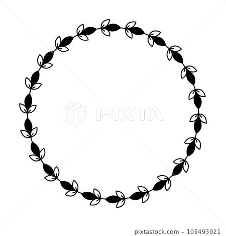 Floral circle border design rounded flower frame ring for decoration ornament in vector illustration Floral circle border design rounded flower frame ring for decoration ornament in vector illustration 105493921