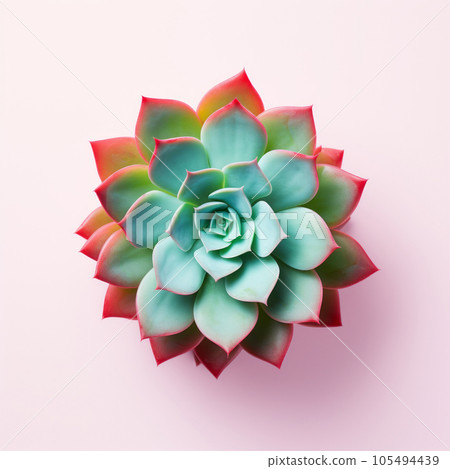The succulent plant is a close-up view from above. Minimalism. The succulent plant is a close-up view from above. Minimalism. 105494439